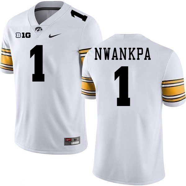 Xavier Nwankpa Iowa Jersey,University Of Iowa Hawkeyes Fotoball Uniforms,Jersey,Gears-White